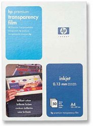 HP 50 Sheets Premium Inkjet Transparency Film-A4-Size